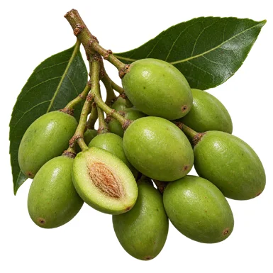 Elaeocarpus serratus fruit / seeds