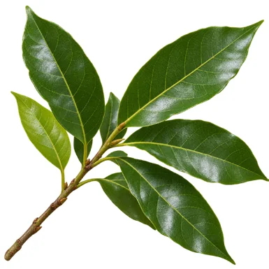 Elaeocarpus serratus leaves