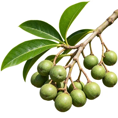 Elaeocarpus sphaericus fruit / seeds