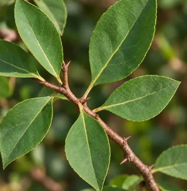 Gymnosporia rothiana leaves