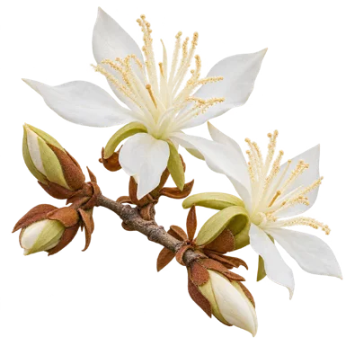 Pterospermum xylocarpum flower
