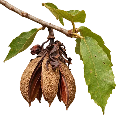 Pterospermum xylocarpum fruit / seeds